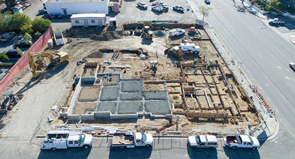 Mixed Use Construction - BMX Mixed Use Building Construction Company - Multi-story Building Construction - Structrual Steel Building Contracotr - San Luis Obispo, California Construction Firm - JW Design & Construction