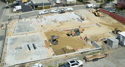 Mixed Use Construction - BMX Mixed Use Building Construction Company - Multi-story Building Construction - Structrual Steel Building Contracotr - San Luis Obispo, California Construction Firm - JW Design & Construction