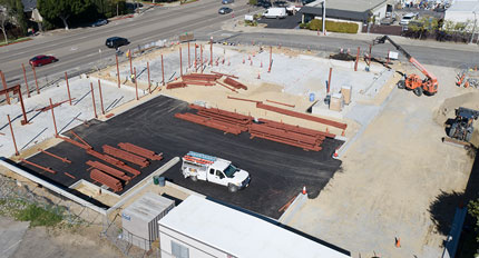 Mixed Use Construction - BMX Mixed Use Building Construction Company - Multi-story Building Construction - Structrual Steel Building Contracotr - San Luis Obispo, California Construction Firm - JW Design & Construction