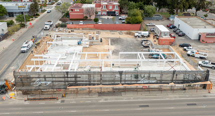 Mixed Use Construction - BMX Mixed Use Building Construction Company - Multi-story Building Construction - Structrual Steel Building Contracotr - San Luis Obispo, California Construction Firm - JW Design & Construction