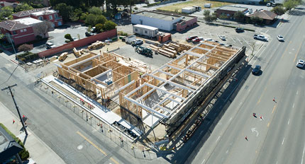 Mixed Use Construction - BMX Mixed Use Building Construction Company - Multi-story Building Construction - Structrual Steel Building Contracotr - San Luis Obispo, California Construction Firm - JW Design & Construction