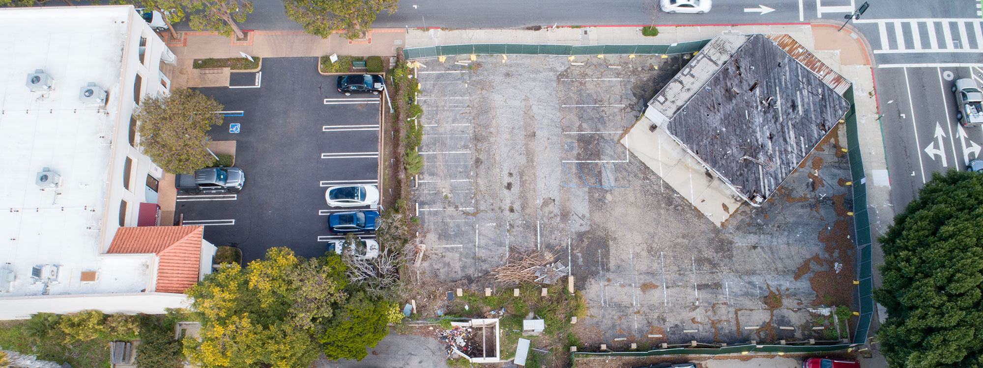 San Luis Square, San Luis Obispo, CA Builder - Design and Build Contractors - Multi-story Mixed Use Building Construction - Condos - Condominium Construction - Retail Shopping Center - Underground Parking - Structural Steel and Wood Framing Construction - JW Design & Construction