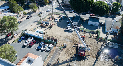 San Luis Square - San Luis Obispo, California Condominium Building Construction - Mixed Use Building Construction - Multi-story Structural Steel and Wood Framing Construction - Retail Shops - Resturant Construction - JW Design & Construction