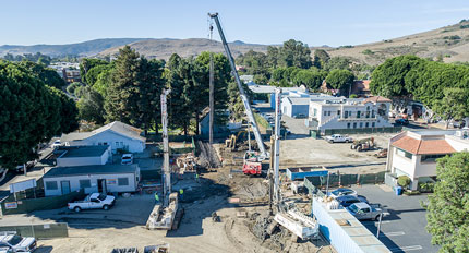 San Luis Square - San Luis Obispo, California Condominium Building Construction - Mixed Use Building Construction - Multi-story Structural Steel and Wood Framing Construction - Retail Shops - Resturant Construction - JW Design & Construction