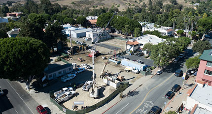 San Luis Square - San Luis Obispo, California Condominium Building Construction - Mixed Use Building Construction - Multi-story Structural Steel and Wood Framing Construction - Retail Shops - Resturant Construction - JW Design & Construction