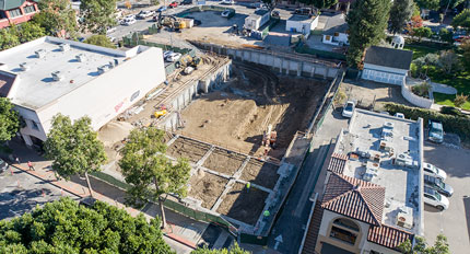 San Luis Square - San Luis Obispo, California Condominium Building Construction - Mixed Use Building Construction - Multi-story Structural Steel and Wood Framing Construction - Retail Shops - Resturant Construction - JW Design & Construction