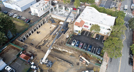 San Luis Square - San Luis Obispo, California Condominium Building Construction - Mixed Use Building Construction - Multi-story Structural Steel and Wood Framing Construction - Retail Shops - Resturant Construction - JW Design & Construction