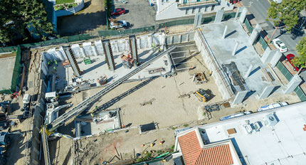 San Luis Square - San Luis Obispo, California Condominium Building Construction - Mixed Use Building Construction - Multi-story Structural Steel and Wood Framing Construction - Retail Shops - Resturant Construction - JW Design & Construction