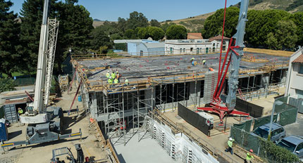 San Luis Square - San Luis Obispo, California Condominium Building Construction - Mixed Use Building Construction - Multi-story Structural Steel and Wood Framing Construction - Retail Shops - Resturant Construction - JW Design & Construction