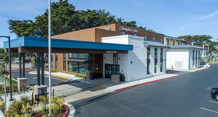 Hampton Inn Hotel Contractor - Morro Bay Construction Contractor - Hampton Inn Hotels - Building Contractor Morro Bay, CA - Wood & Timber Framing Building Construction - JW Design & Construction