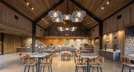 Sensorio Market Contractor - Paso Robles Construction Contractor - Sensorio Art and Light Gallery - Building Contractor Paso Robles, CA - Wood & Timber Framing Building Construction - JW Design & Construction